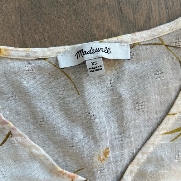 Madewell Floral Cream Blouse - Picture 4 of 5
